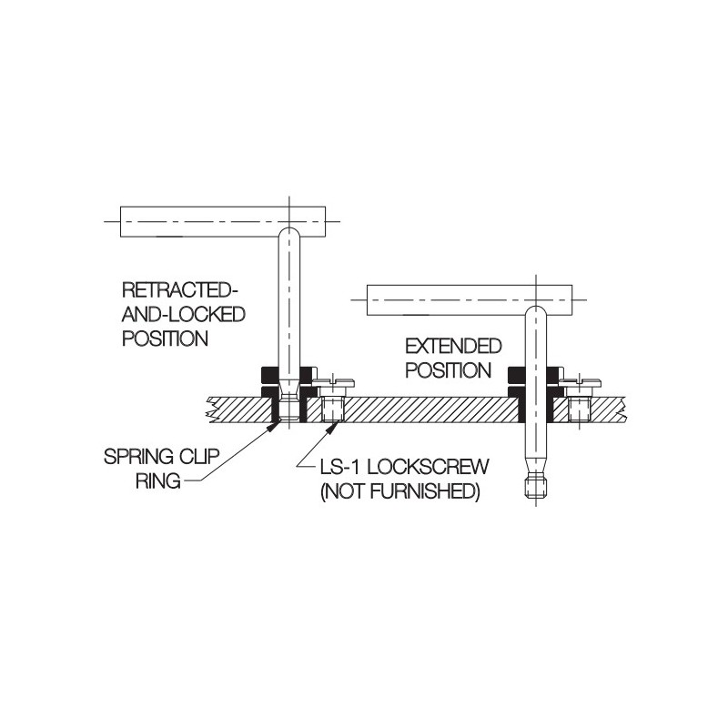 Carr Lane Locking L and T Pins Diagram
