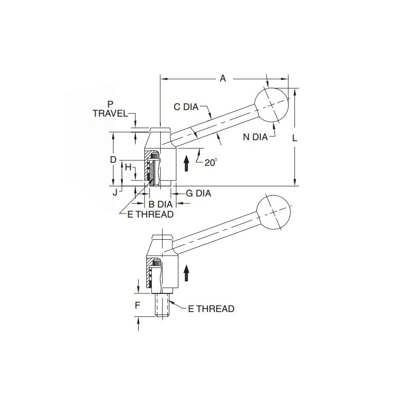 Adjustable Handle Drawings Adjustable Handle Drawings