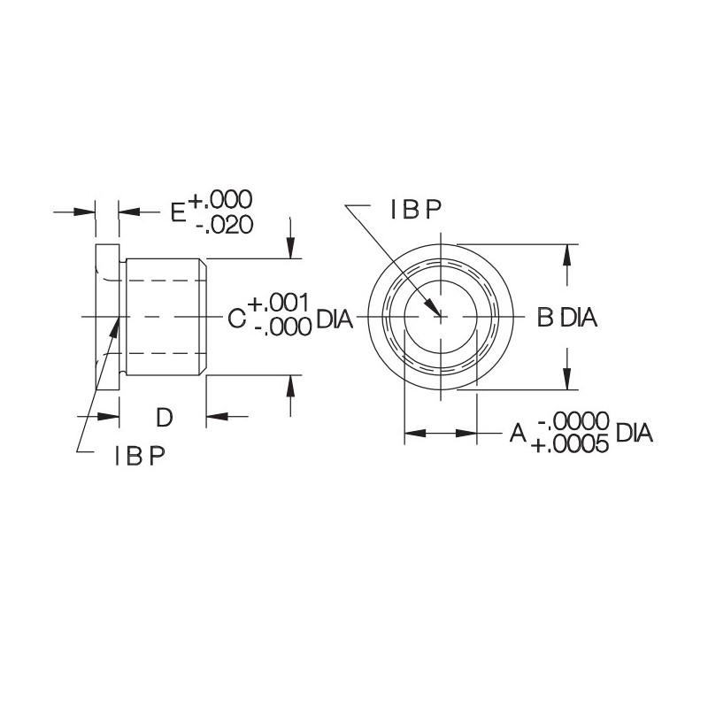 Carr Lane Bushing Drawing