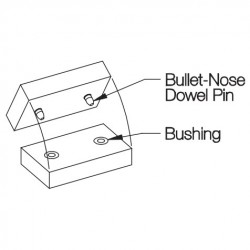 Carr Lane Bullet-Nose Dowel Pin and Bushing Diagram