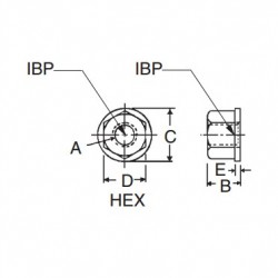 Carr Lane Flange Nuts Drawing
