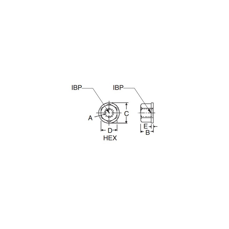 Carr Lane Flange Nuts Drawing