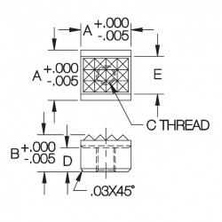 Carr Lane Square Grippers Carbide Tipped Serrated Drawing