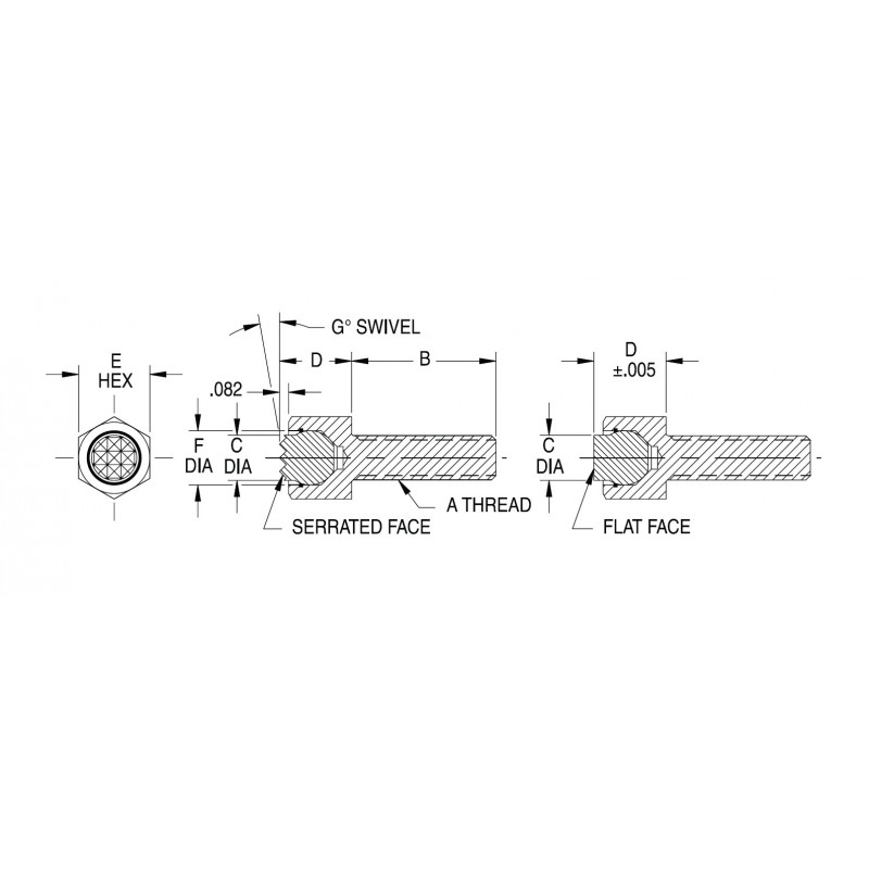 Carr Lane Gripper Swivel Contact Bolts Mini Drawing Carr Lane Gripper Swivel Contact Bolts Mini Drawing