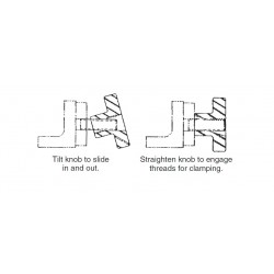 Carr Lane Quick-Acting Knobs Diagram