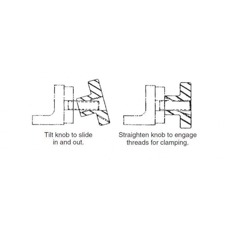 Carr Lane Quick-Acting Knobs Diagram