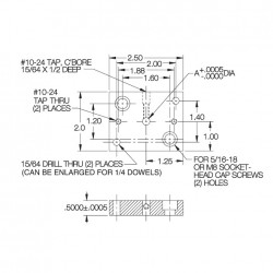 Carr Lane Construction Pads Rectangular Drawing Carr Lane Construction Pads Rectangular Drawing