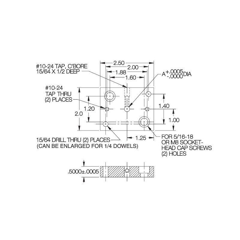 Carr Lane Construction Pads Rectangular Drawing Carr Lane Construction Pads Rectangular Drawing