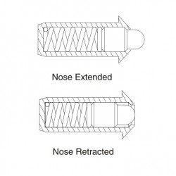 Press-Fit Spring Plunger Nose Diagrams