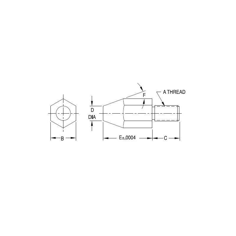 Carr Lane Screw Rest Pads Drawing Carr Lane Screw Rest Pads Drawing