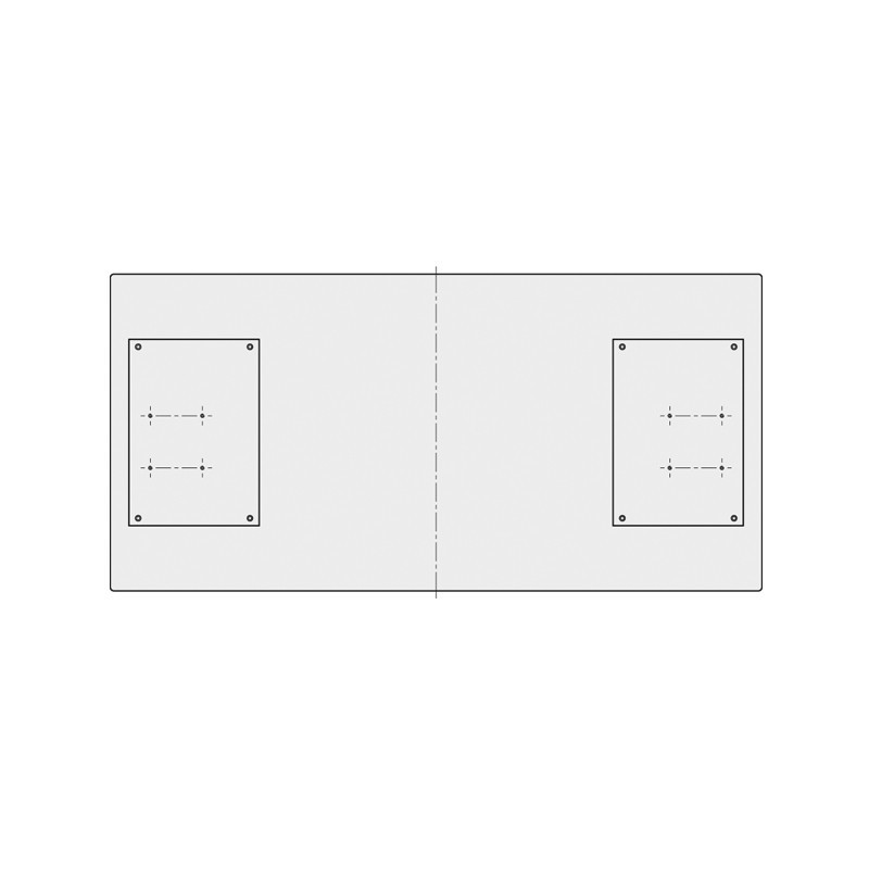Roemheld Table Plate with two Modulog Interfaces M 8.131 Roemheld Table Plate with two Modulog Interfaces M 8.131