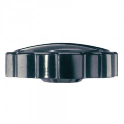 Carr Lane Fluted Phenolic Tapped Short Hub Knob