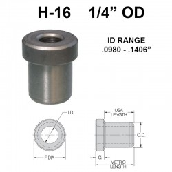 Carr Lane Head Press Fit Bushings 1/4 OD