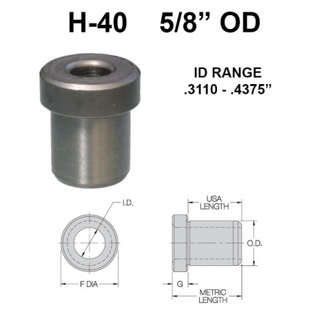 Carr Lane Head Press Fit Bushings 5/8 OD