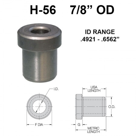 Carr Lane Head Press Fit Bushings 7/8 OD