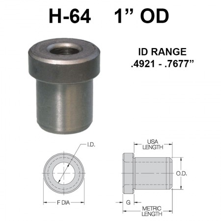 Carr Lane Head Press Fit Bushings 1 OD
