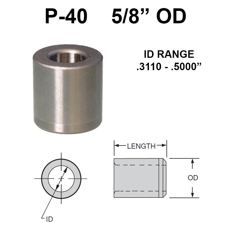 Carr Lane Press Fit Bushings 5/8 OD