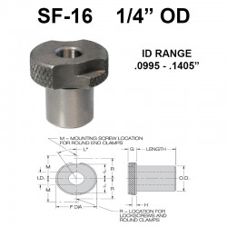 Carr Lane Slip/Fixed Renewable Bushings 1/4 OD Carr Lane Slip/Fixed Renewable Bushings 1/4 OD