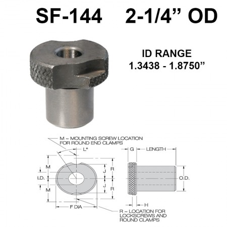 Carr Lane Slip/Fixed Renewable Bushings 2-1/4 OD