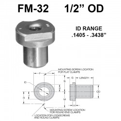 Carr Lane Flat Milled Renewable Bushings 1/2 OD