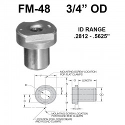 Carr Lane Flat Milled Renewable Bushings 3/4 Carr Lane Flat Milled Renewable Bushings 3/4