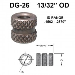 Carr Lane Diamond Grove Bushings 13/32 OD