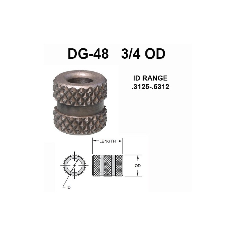 Carr Lane Diamond Grove Bushings 3/4 OD Carr Lane Diamond Grove Bushings 3/4 OD