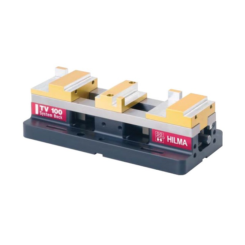 TV double clamping system mechanical with fully machinable aluminium jaws TV double clamping system mechanical with fully machinable aluminium jaws