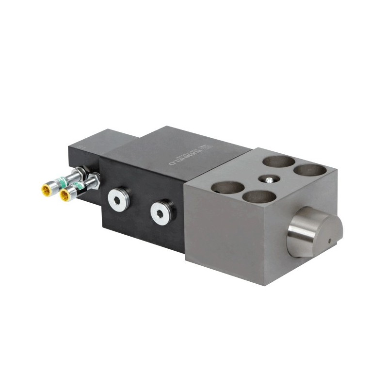 Wedge Clamps for Tapered Clamping Edge with Adjustable Position Monitoring at the back