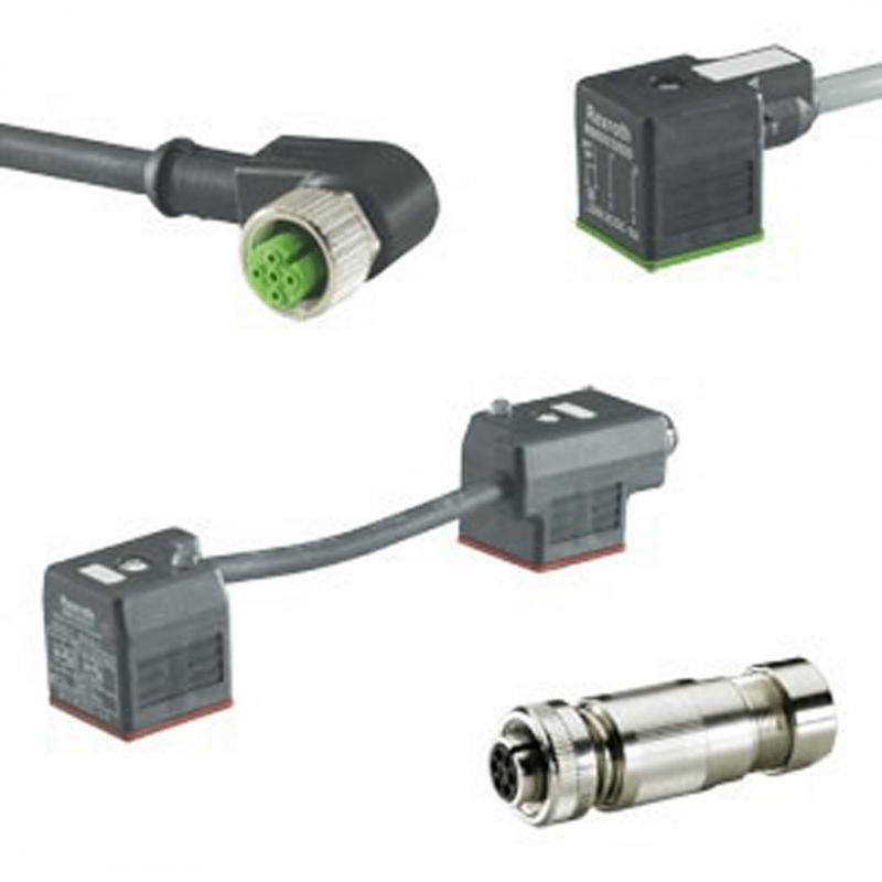 Bosch Rexroth Mating Connectors and Cable Sets for Valves and Sensors