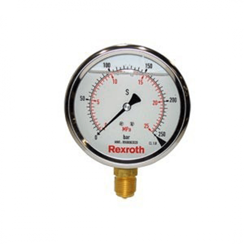 Bosch Rexroth Pressure gauge with fluid filling Type ABZMM Bosch Rexroth Pressure gauge with fluid filling Type ABZMM