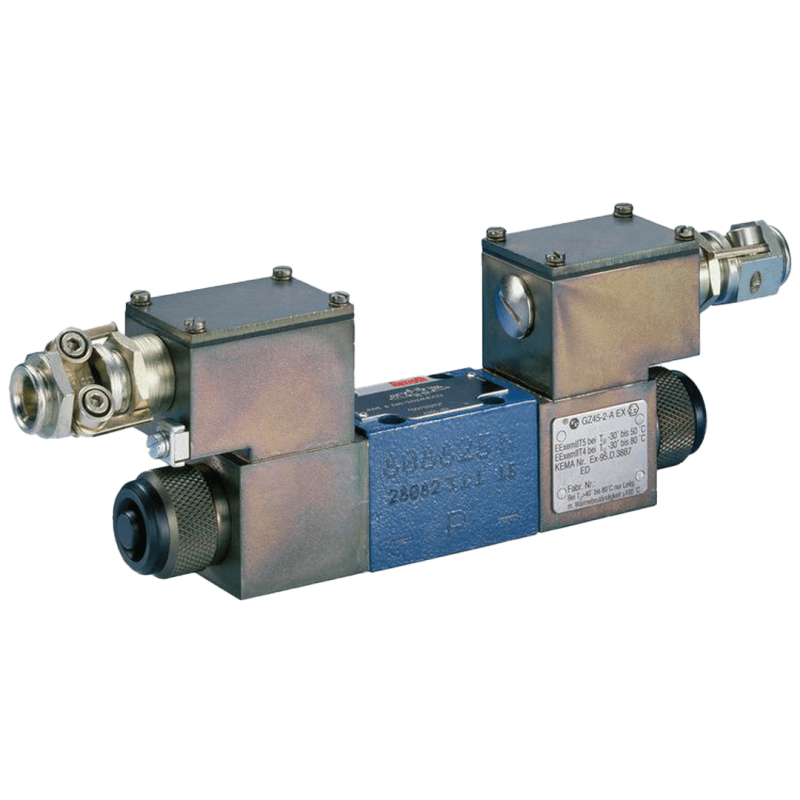 Direct Operated Directional Control Valves with Solenoid Actuation Size 6 / Cetop 3 For Potentially Explosive Areas Direct Operated Directional Control Valves with Solenoid Actuation Size 6 / Cetop 3 For Potentially Explosive Areas