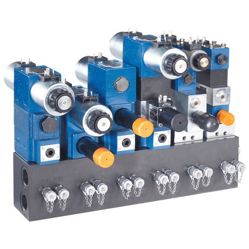 Multistation manifolds for controls ready for connection in vertical stacking design type HSR 10