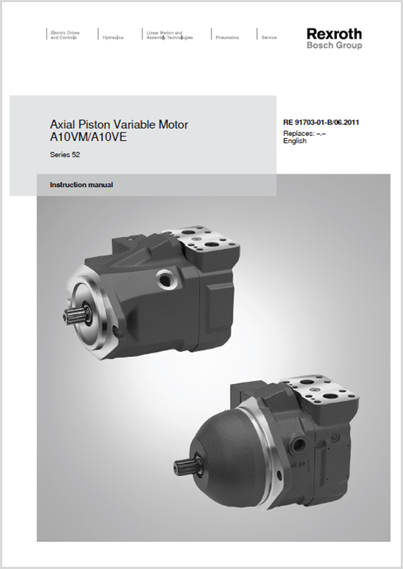 Bosch Rexroth Variable Displacement Motors A10VM & A10VE - HYQUIP Limited